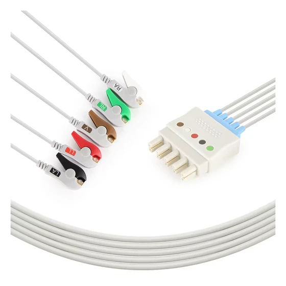 Nihon Kohden 5 Lead EKG Lead Kablosu