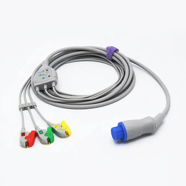 GE DATEX UYUMLU 3 LEAD EKG KABLOSU