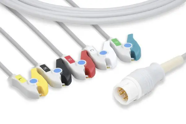 PHILIPS 12 PIN UYUMLU 5 LEAD EKG KABLOSU 