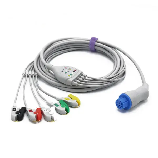 GE DATEX OHMEDA UYUMLU 5 LEAD EKG KABLOSU