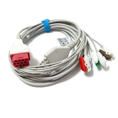 BIONET 12 PIN COMPATIBLE 5 LEAD ECG TRUNK CABLE