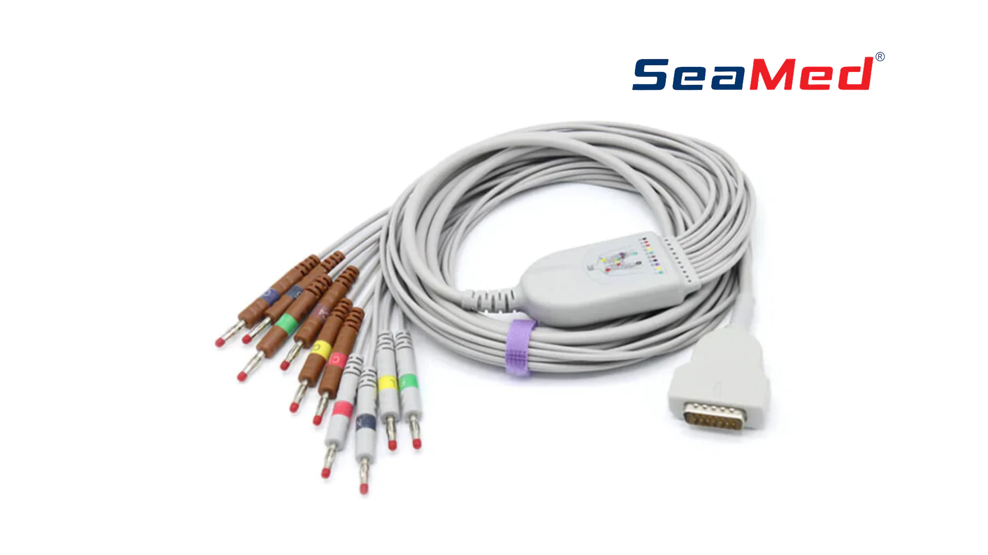 كابل تخطيط القلب (ECG) بـ 10 Lead مع موصل Banana متوافق مع GE Marquette