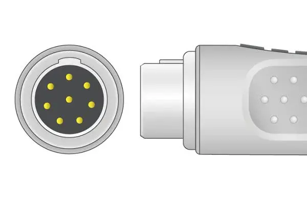 PHILIPS 8 PIN UYUMLU 3 LEAD EKG ARA KABLOSU