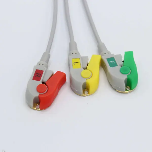 GE DATEX UYUMLU 3 LEAD EKG KABLOSU