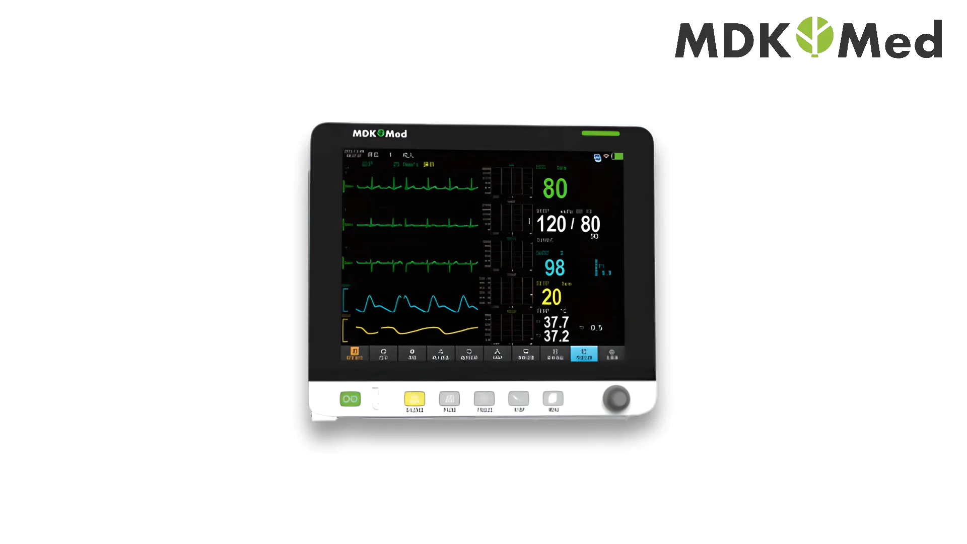 MDK MED KB12 IBP & EtCO2 جهاز مراقبة المريض