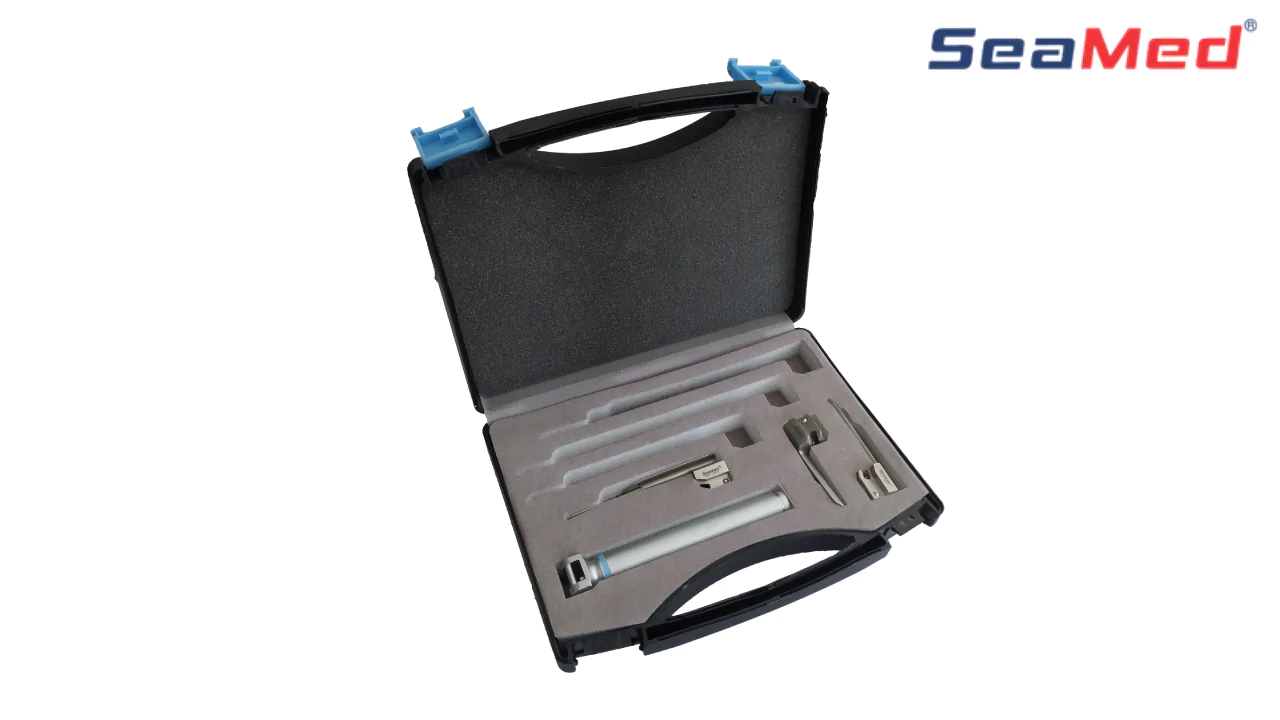 SEAMED CONVENTIONAL MILLER LARYNGOSCOPE SET