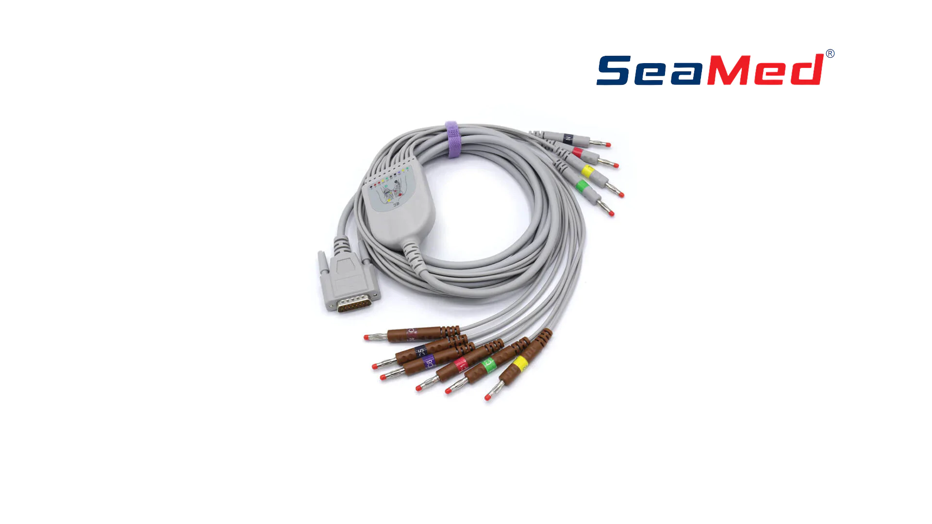 كابل تخطيط القلب 10 أقطاب (Banana) متوافق مع Nihon Kohden