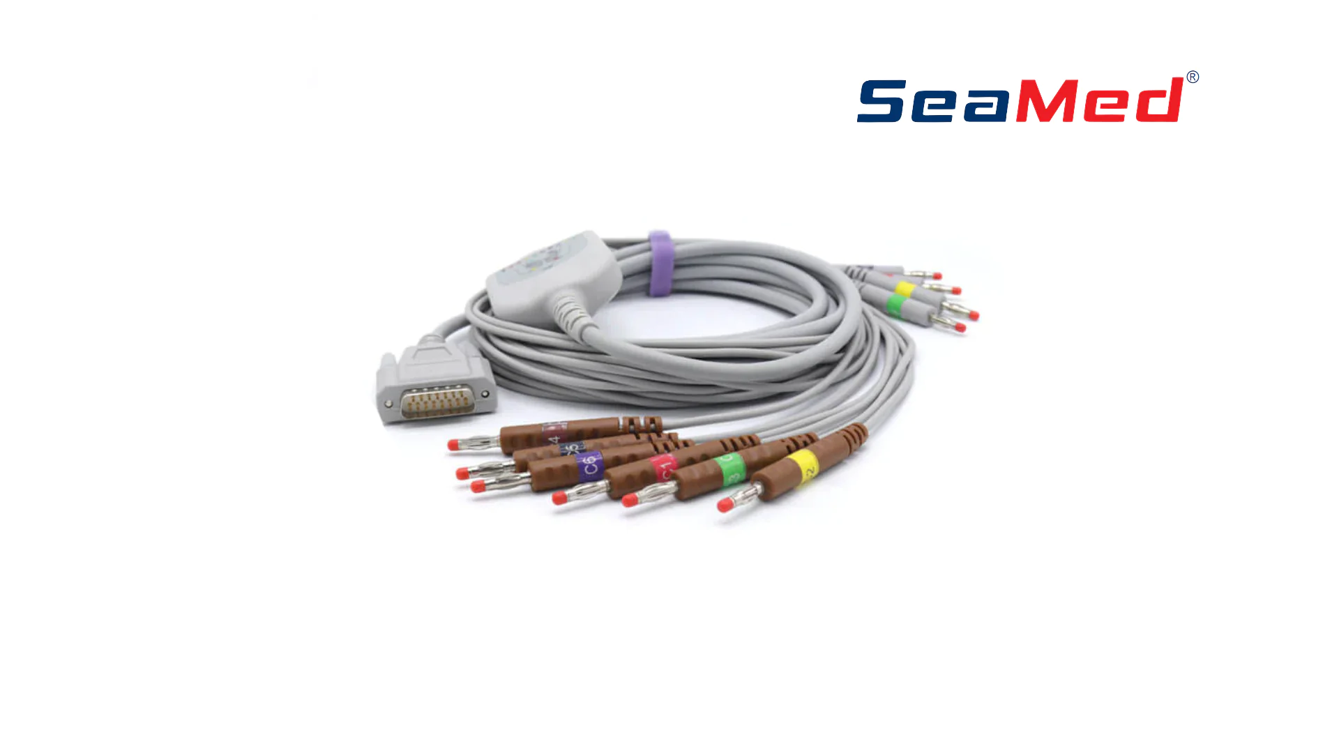 كابل تخطيط القلب 10 أقطاب (Banana) متوافق مع Nihon Kohden