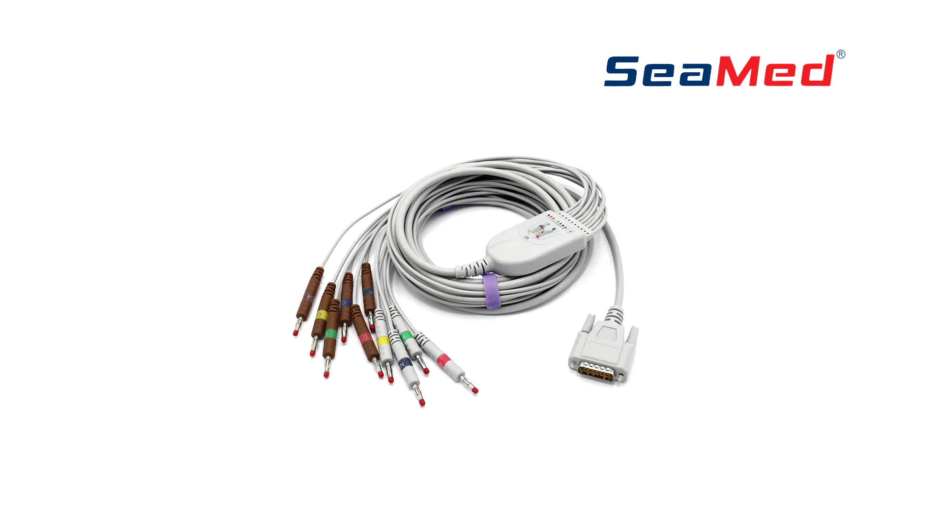 كابل تخطيط القلب 10 أقطاب (Banana) متوافق مع Nihon Kohden