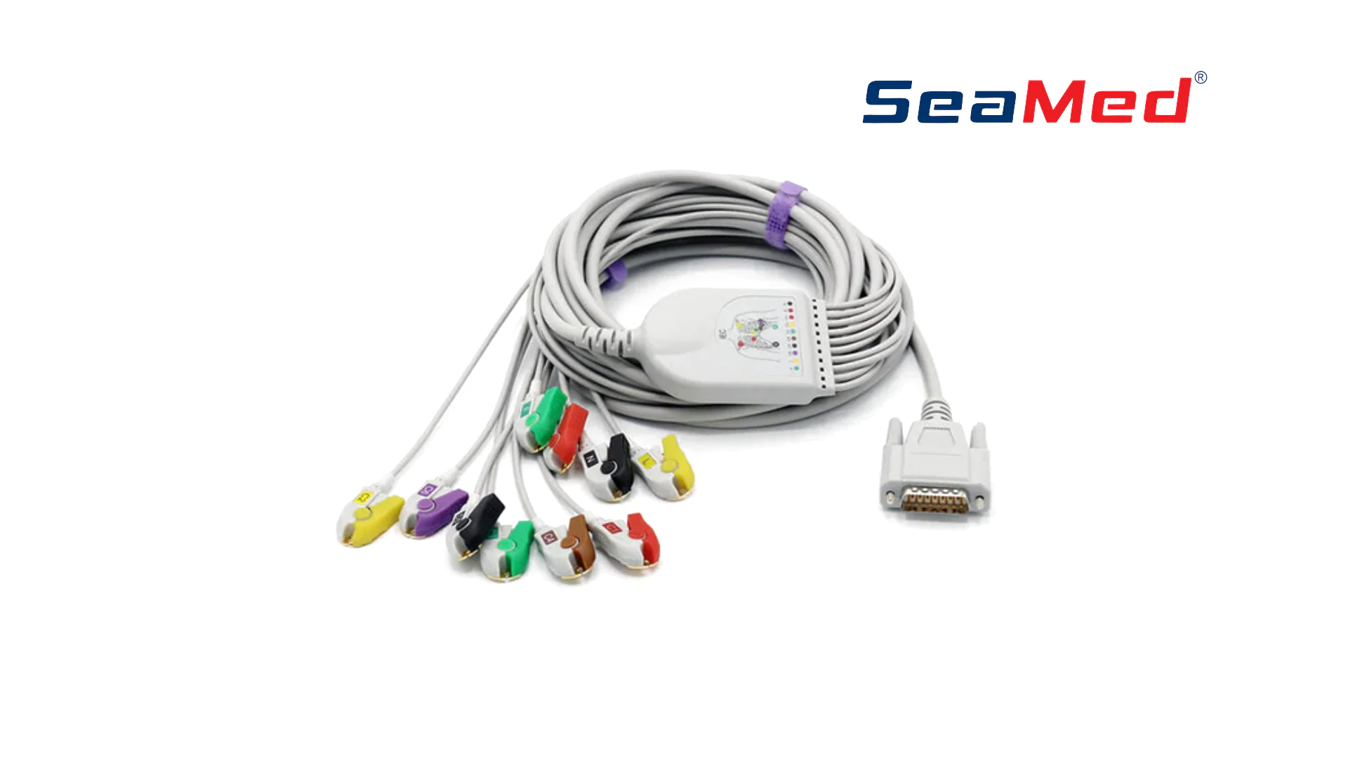 كابل تخطيط القلب 10 أقطاب (Grabber) متوافق مع NIHON KOHDEN